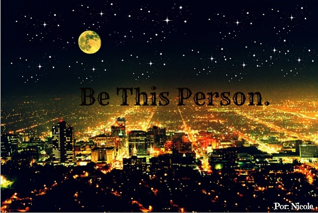 Be This Person.