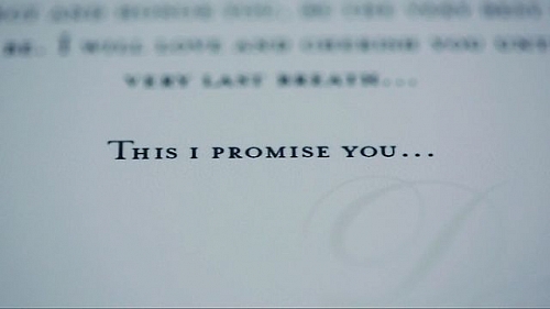 I promise to you