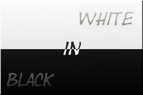 White in Black