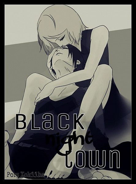 Black night town