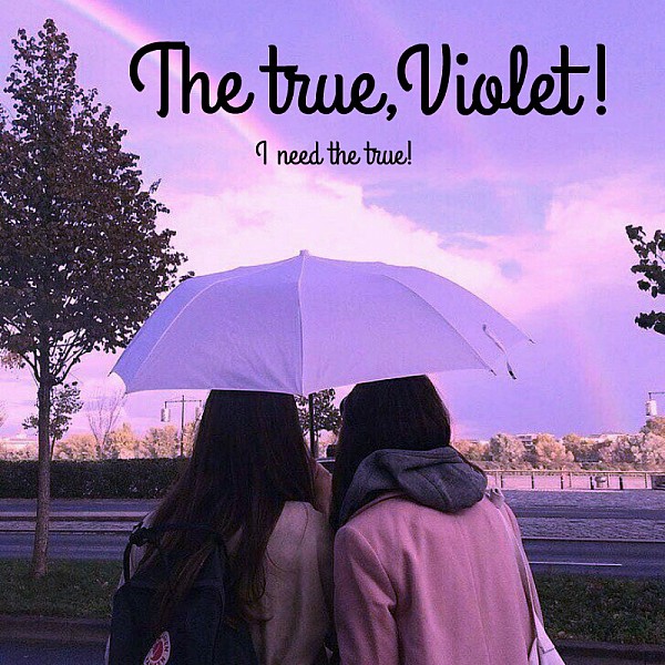 The True, Violet! I need the true!