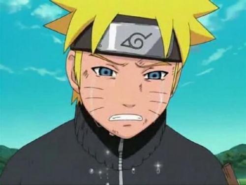 Naruto é zoado e diz Não estou chorando é só suor emociona l