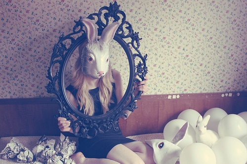 Alice, With The Bunny Mask.