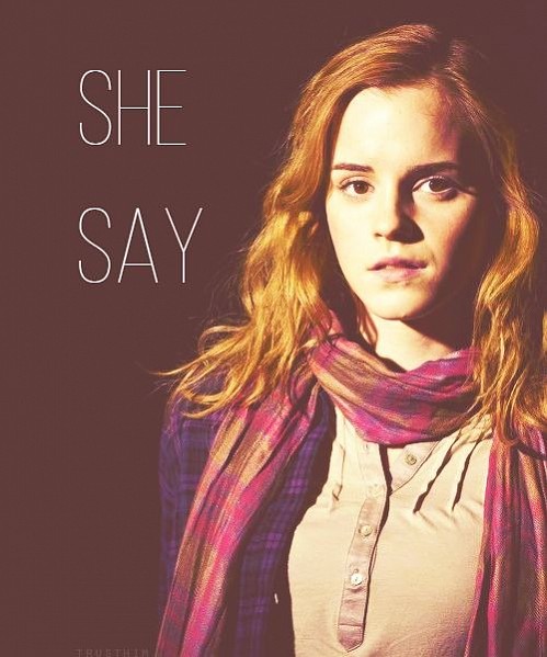 She say.