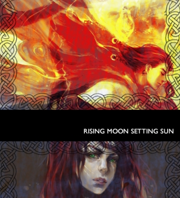 Rising Moon Setting Sun
