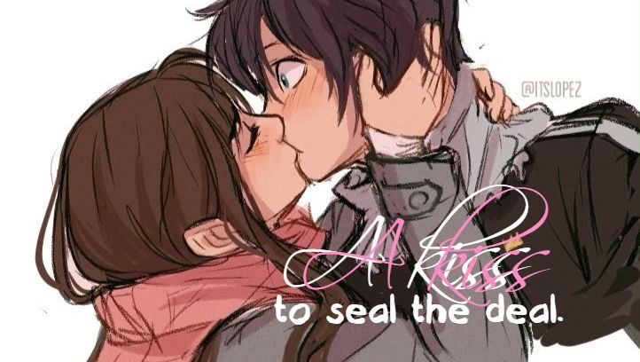 A kiss to seal the deal