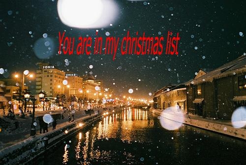 You Are In My Christmas List