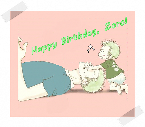 Happy Birthday, Zoro!