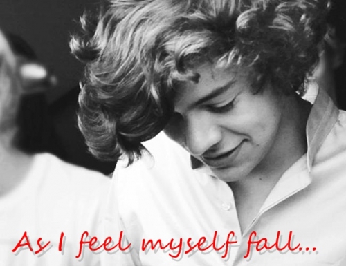 As I feel myself fall...