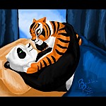 Po e Tigresa amor Verdadeiro Kung Fu Panda