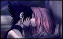 Sasuke e Sakura o primeiro Beijo